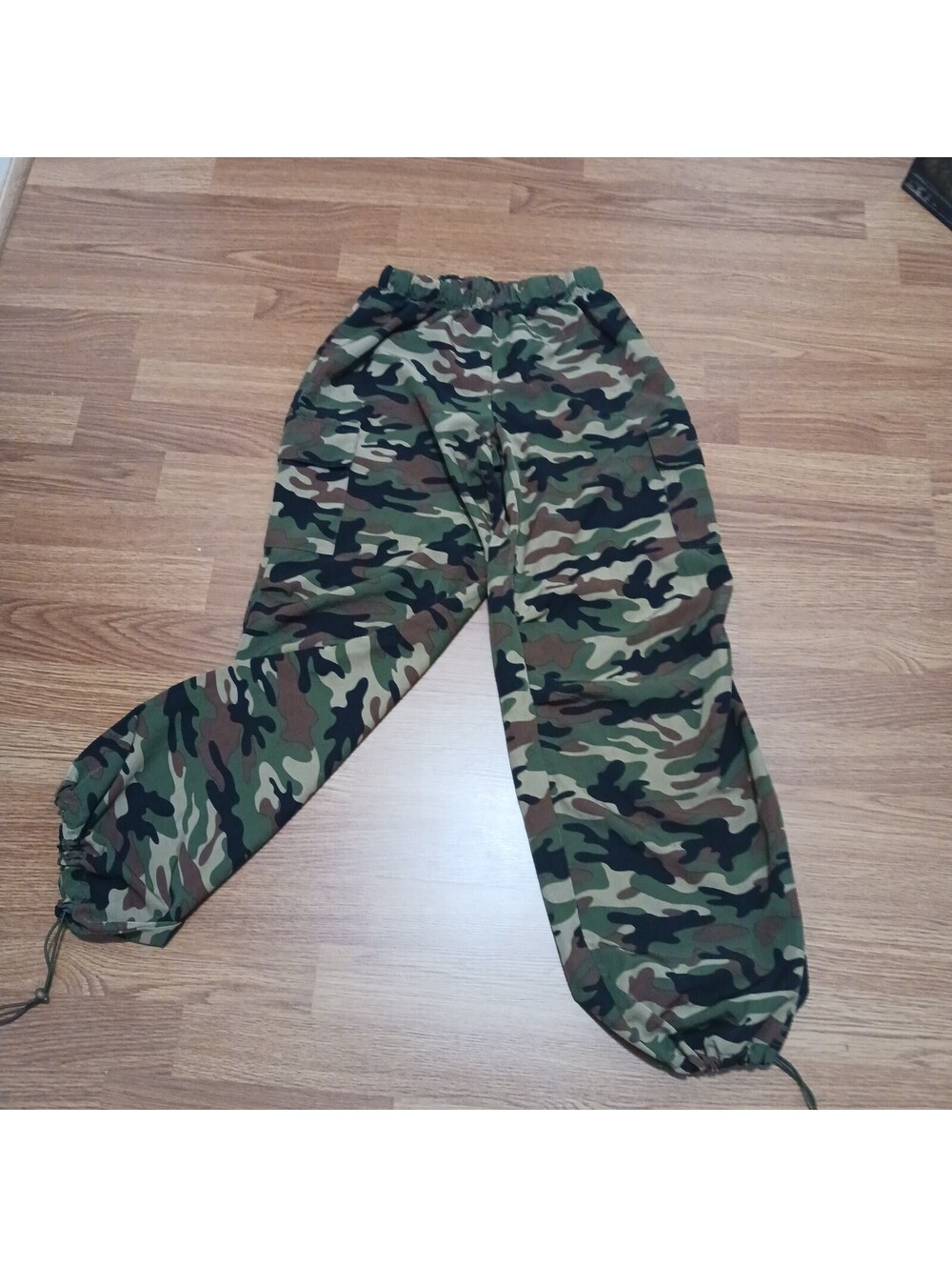 Women's Camo Cargo Pants Drawstring Joggers Women's  Size Small